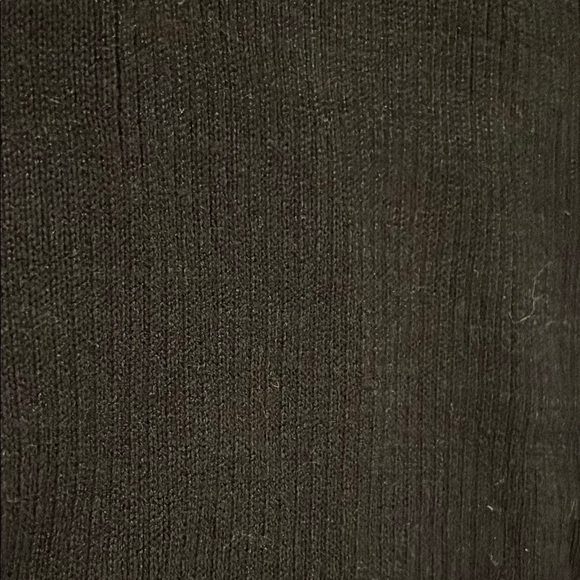 Free People Black Ribbed Pencil Side Slit Midi Skirt - Picture 4 of 7